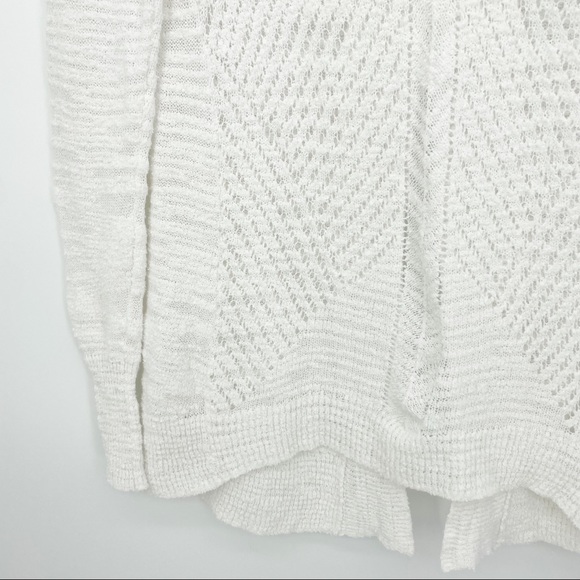 Rebecca Taylor Back Split Open Knit Womens Sweater White Size Small Long Sleeve - Picture 9 of 13